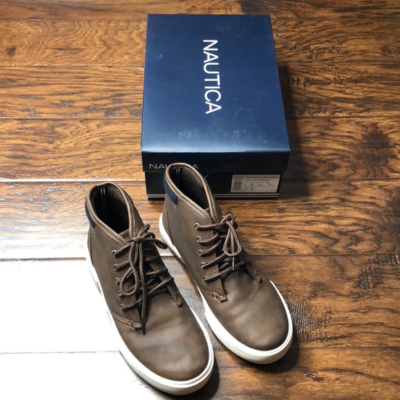 Nautica Other - Nautica Boys brown faux leather boots